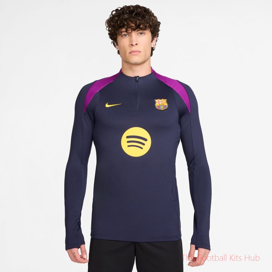 Barcelona Training Shirt Dri-FIT Strike Drill - Imperial Purple/Midwest Gold-unisoccer store